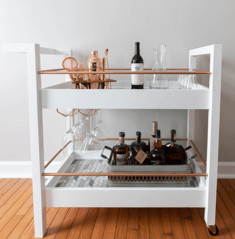 DIY Bar Cart från Handmade Weekly