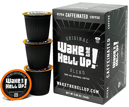 ¡Despiértate! Cápsulas de Tostado Oscuro | Café ultra-cafeinado para cafeteras compatibles con K-Cup | 12 cápsulas compatibles con 2.0 | Equilibrio perfecto de alta cafeína y gran sabor.