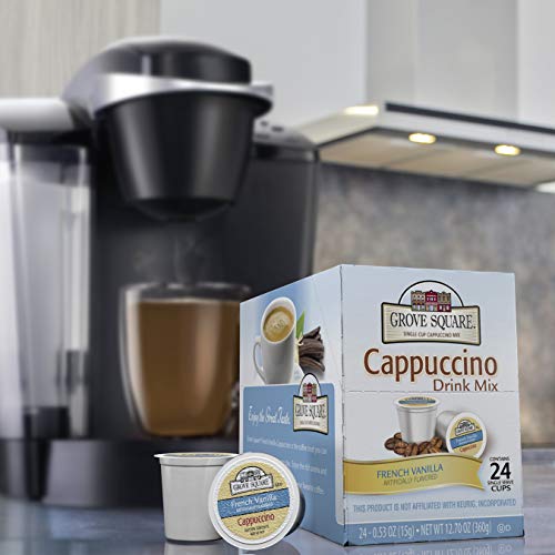 Grove Square Cappuccino, Γαλλική Βανίλια, 24 Count Single Serve Cups