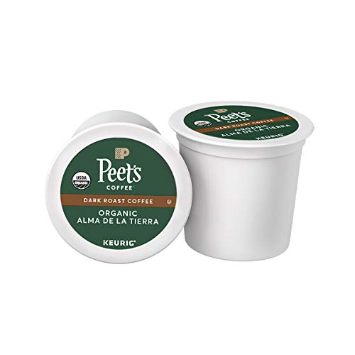 Peet's Coffee Organic Alma De La Tierra, dunkle Röstung, 16 Einzelportionen K-Cup-Kaffeepads für Keurig-Kaffeemaschinen