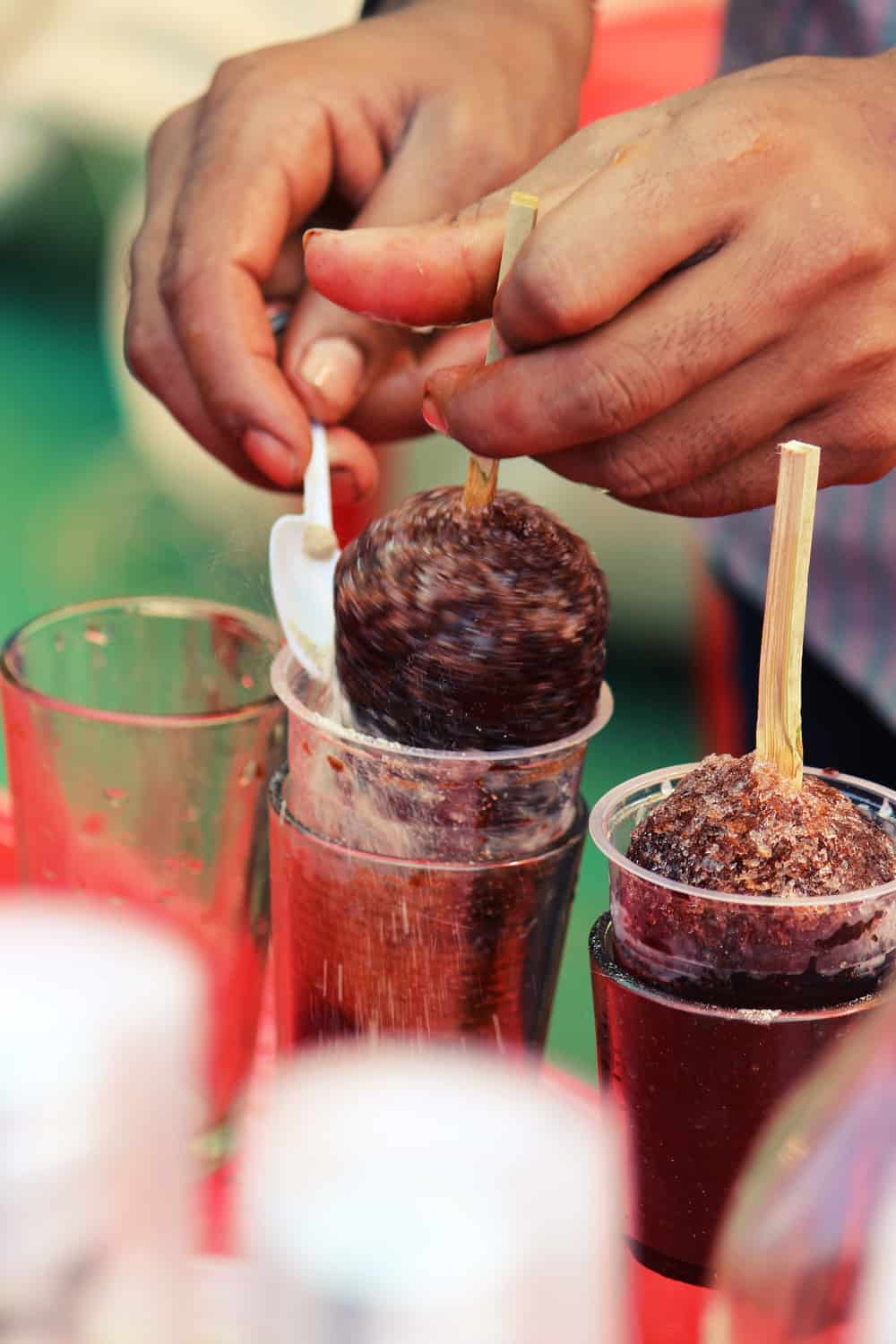 Cuisine de rue indienne Ice Gola